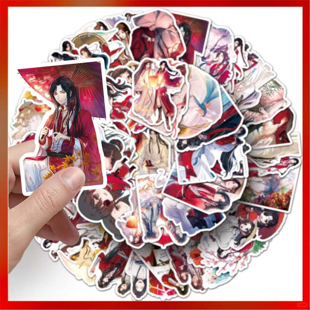 Heaven Official'S Blessing Stickers,58 Assorted Tcgf Stickers,Waterproof Manhua